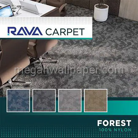 Rava Karpet Tile Forest Nylon