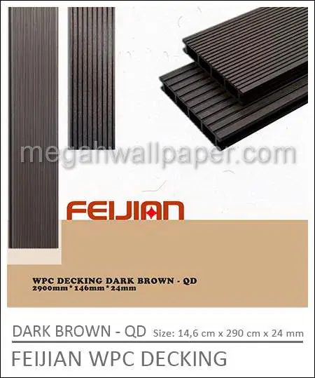 Feijian WPC Decking Dark Brown-QD