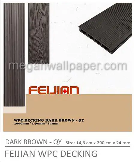 Feijian WPC Decking Dark Brown-QY