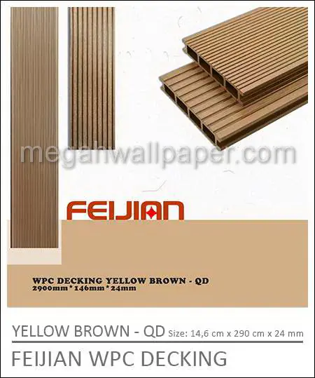 Feijian WPC Decking Yellow Brown-QD