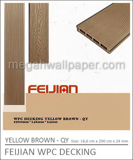 Feijian WPC Decking Yellow Brown-QY