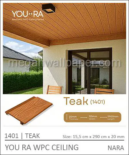 YOURA WPC CEILING 1401-Teak