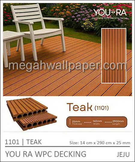 YOURA WPC DECKING 1101-Teak
