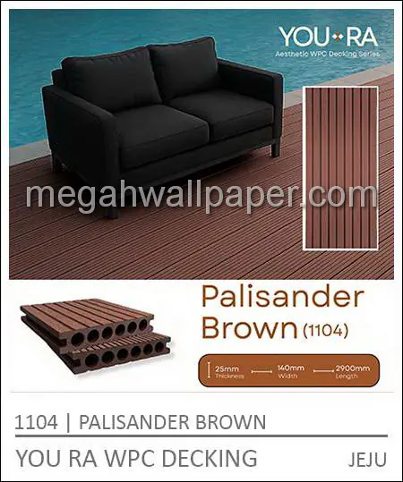 YOURA WPC DECKING 1104-Palisander Brown