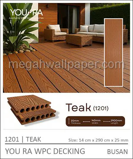 YOURA WPC DECKING 1201-Teak