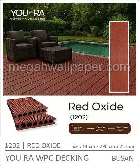 YOURA WPC DECKING 1202-Red Oxide