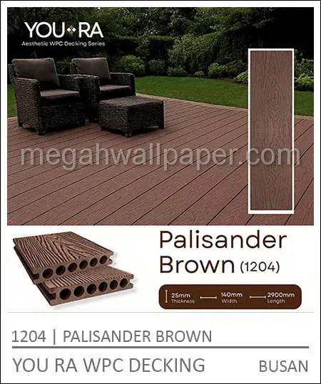 YOURA WPC DECKING 1204-Palisander Brown